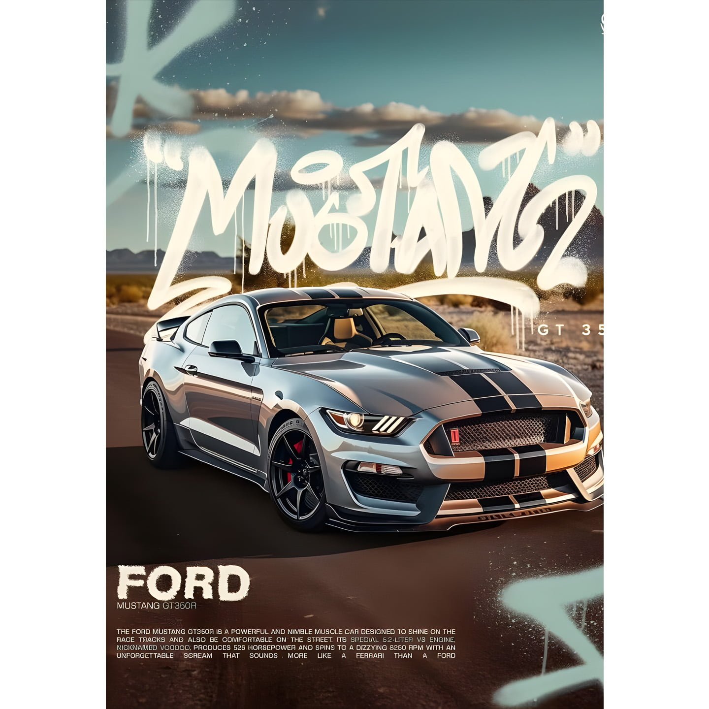 Ford Mustang Posters | Car Posters | TurboGram