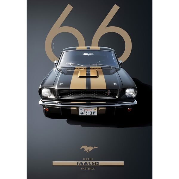 SHELBY GT 350 H | VINTAGE CARS | CAR POSTERS