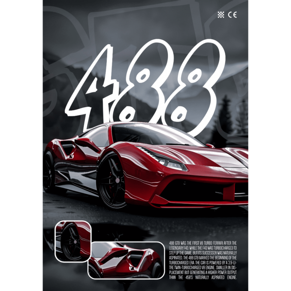 FERRARI 488 GTB | CONCEPT CARS | CAR POSTERS